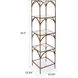 Palladio 55.5 X 13.75 X 13.75 inch Bronze Shelf